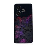 BG AKSESUAR Tecno Pova 6 ile Uyumlu Kılıf, 3D Görsel Baskı, Mat Siyah, Yumuşak Silikon, Şok Emici