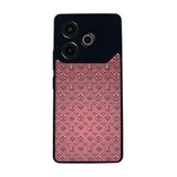 BG AKSESUAR Tecno Pova 6 ile Uyumlu Kılıf, LouisVuitton Desenli, Mat Siyah, Yumuşak Silikon, Koruyucu, Şok Emici