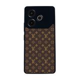 BG AKSESUAR Tecno Pova 6 ile Uyumlu Kılıf, LouisVuitton Desenli, Siyah, Yumuşak Silikon, Koruyucu, Şok Emici