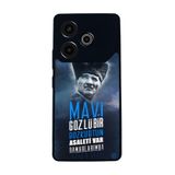 BG AKSESUAR Tecno Pova 6 ile Uyumlu Kılıf, Mustafa Kemal Atatürk Baskılı, Mat Siyah, Yumuşak Silikon, Koruyucu, Şok Emici