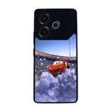 BG AKSESUAR Tecno Pova 6 ile Uyumlu Şimşek McQueen Tasarımlı Glossy Premium Kılıf