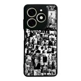 BG AKSESUAR Tecno Spark 20/20C ile Uyumlu Mustafa Kemal Atatürk Tasarımlı Glossy Premium Kılıf, Siyah