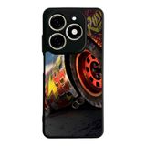 BG AKSESUAR Tecno Spark 20/20C ile Uyumlu Şimşek McQueen Tasarımlı Glossy Premium Kılıf
