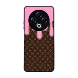 BG AKSESUAR Tecno Spark 30 ile Uyumlu Kılıf, LouisVuitton Deseni, Siyah, Yumuşak Silikon, Şok Emici