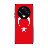 BG AKSESUAR Tecno Spark 30 ile Uyumlu Türk Bayrağı Tasarımlı Glossy Premium Kılıf, Kırmızı