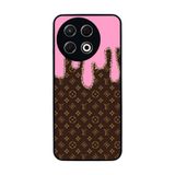 BG AKSESUAR Tecno Spark 30 Pro ile Uyumlu Kılıf, LouisVuitton Tasarım, Siyah, Yumuşak Silikon, Şok Emici