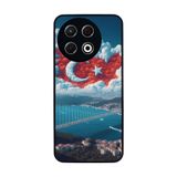 BG AKSESUAR Tecno Spark 30 Pro ile Uyumlu Mat Siyah Kılıf, Türk Bayrağı Baskılı, Yumuşak Silikon, Koruyucu, Şok Emici