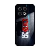 BG AKSESUAR Tecno Spark 30 Pro ile Uyumlu Şimsek McQueen Tasarımlı Glossy Premium Kılıf, Siyah
