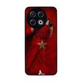 BG AKSESUAR Tecno Spark 30 Pro ile Uyumlu Türk Bayrağı Tasarımlı Glossy Premium Kılıf, Kırmızı