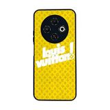 BG AKSESUAR TECNO Spark 30C ile Uyumlu Kılıf, LouisVuitton Tasarım, Siyah, Yumuşak Silikon, Koruyucu, Şok Emici