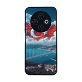 BG AKSESUAR Tecno Spark 30C ile Uyumlu Siyah Kılıf, Türk Bayrağı Baskılı, Yumuşak Silikon, Şok Emici