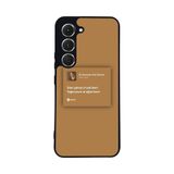 BG AKSESUAR Tecno Spark 40 Pro ile Uyumlu Şarkı Sözleri Tasarımlı Glossy Premium Kılıf, Kahverengi