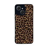 BG AKSESUAR Tecno Spark 40C ile Uyumlu Kılıf, Leopar Desenli, Yumuşak Silikon, Koruyucu, Şok Emici Kapak