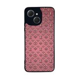 BG AKSESUAR Tecno Spark 40C ile Uyumlu Kılıf, LouisVuitton Deseni, Yumuşak Silikon, Koruyucu, Şok Emici, Siyah