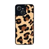 BG AKSESUAR Tecno Spark 40C ile Uyumlu Kılıf, Pastel Leopar Desenli, Yumuşak Silikon, Şok Emici Kapak