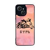 BG AKSESUAR Tecno Spark 40C ile Uyumlu Türk Tasarımlı Glossy Premium Kılıf, Siyah Zemin, Elastik Silikon/TPU