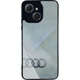 BG AKSESUAR Tecno Spark 40C Uyumlu Audi Tasarımlı Glossy Premium Kılıf - Siyah - Audi-768