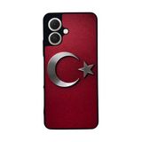 BG AKSESUAR Tecno Spark GO 2 ile Uyumlu Kılıf, Yumuşak Silikon, Koruyucu, Şok Emici, Türk Bayrağı Baskılı, Siyah