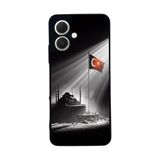BG AKSESUAR Tecno Spark GO 2 ile Uyumlu Kılıf, Yumuşak Silikon, Koruyucu, Şok Emici, Türk Bayrağı Tasarım, Siyah