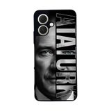 BG AKSESUAR Tecno Spark GO2 ile Uyumlu Mustafa Kemal Atatürk Tasarımlı Glossy Premium Kılıf, Siyah
