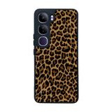 BG AKSESUAR Vivo V40 Lite Uyumlu Leopar Desenli Mat Siyah Silikon Kılıf, Koruyucu, Şok Emici Kapak