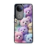 BG AKSESUAR Vivo V50 5G ile Uyumlu Oyuncak Temalı, Mat Siyah, Yumuşak Silikon, Şok Emici Kapak Kılıf