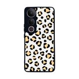 BG AKSESUAR Vivo V50 Lite Uyumlu Kılıf, Leopar Desenli, Yumuşak Silikon, Koruyucu, Şok Emici Kapak