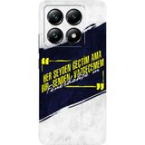 BG AKSESUAR Xiaomi 14T ile Uyumlu Taraftar Desenli Telefon Kılıfı, Koruyucu, Fenerbahçe8