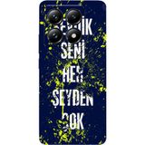 BG AKSESUAR Xiaomi 14T Pro ile Uyumlu Taraftar Desenli Telefon Kılıfı, Fenerbahçe3, Koruyucu ve Şık