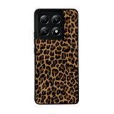 BG AKSESUAR Xiaomi Mi 14T ile Uyumlu Leopar Desenli Siyah Kılıf, Yumuşak Silikon, Koruyucu, Şok Emici Kapak