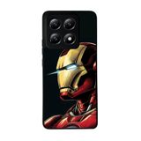 BG AKSESUAR Xiaomi Mi 14T ile Uyumlu Siyah Kılıf, Iron Man Baskılı, Yumuşak Silikon, Koruyucu, Şok Emici