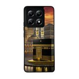 BG AKSESUAR Xiaomi Mi 14T ile Uyumlu Siyah Kılıf, Mekke-Kabe Baskılı, Yumuşak Silikon, Koruyucu, Şok Emici