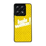 BG AKSESUAR Xiaomi Mi 14T Pro ile Uyumlu Kılıf, Louis Vuitton Deseni, Siyah, Yumuşak Silikon, Koruyucu, Şok Emici