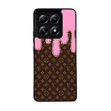 BG AKSESUAR Xiaomi Mi 14T Pro ile Uyumlu Kılıf, LouisVuitton Deseni, Siyah, Yumuşak Silikon, Şok Emici