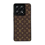 BG AKSESUAR Xiaomi Mi 14T Pro ile Uyumlu Kılıf, LouisVuitton Desenli, Siyah, Yumuşak Silikon, Koruyucu, Şok Emici