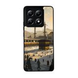 BG AKSESUAR Xiaomi Mi 14T Pro ile Uyumlu Kılıf, Mekke-Kabe Baskılı, Siyah, Yumuşak Silikon, Koruyucu, Şok Emici