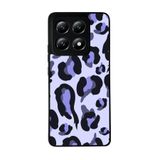 BG AKSESUAR Xiaomi Mi 14T Pro ile Uyumlu Pastel Leopar Desenli Siyah Kılıf, Yumuşak Silikon, Şok Emici Koruyucu Kapak
