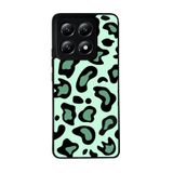 BG AKSESUAR Xiaomi Mi 14T Pro ile Uyumlu Pastel Leopar Desenli Siyah Silikon Kılıf, Şok Emici Koruyucu Kapak