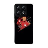 BG AKSESUAR Xiaomi Mi 14T Pro ile Uyumlu Siyah Kılıf, Iron Man Baskılı, Yumuşak Silikon, Şok Emici