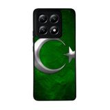 BG AKSESUAR Xiaomi Mi 14T Pro ile Uyumlu Türk Bayrağı Baskılı Siyah Kılıf, Yumuşak Silikon, Koruyucu, Şok Emici Kapak