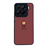 BG AKSESUAR Xiaomi Mi 15 ile Uyumlu İron Man Baskılı Silikon Kılıf, Çiziklere ve Darbelere Karşı Koruma, Kırmızı-Siyah