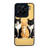BG AKSESUAR Xiaomi Mi 15 ile Uyumlu Kedi Desenli Silikon Kılıf, Sarı, Çiziklere ve Darbelere Karşı Koruma
