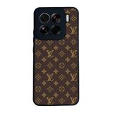 BG AKSESUAR Xiaomi Mi 15 ile Uyumlu LouisVuitton Desenli Silikon Kılıf, Siyah, Çiziklere ve Darbelere Karşı Koruma