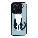 BG AKSESUAR Xiaomi Mi 15 ile Uyumlu Siyah Silikon Kılıf, Çiziklere ve Darbelere Karşı Koruma, Kedi Desenli