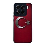 BG AKSESUAR Xiaomi Mi 15 ile Uyumlu Türk Bayrağı Baskılı Siyah Silikon Kılıf, Çiziklere ve Darbelere Karşı Koruma