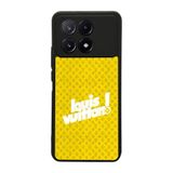 BG AKSESUAR Xiaomi Poco X6 Pro ile Uyumlu Kılıf, LouisVuitton Desenli, Siyah, Yumuşak Silikon, Şok Emici