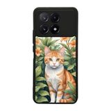 BG AKSESUAR Xiaomi Poco X6 Pro ile Uyumlu Kılıf, Siyah, Yumuşak Silikon, Koruyucu, Şok Emici, Kedi Desenli