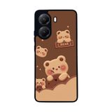 BG AKSESUAR Xiaomi Poco X7 Pro ile Uyumlu Oyuncak Ayıcık Baskılı, Mat Siyah, Yumuşak Silikon, Şok Emici Koruyucu Kılıf
