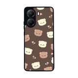 BG AKSESUAR Xiaomi Poco X7 Pro Uyumlu Baskılı, Yumuşak Silikon, Şok Emici Kapak Kılıf, Oyuncak Ayıcık Tasarımı, Mat Siyah