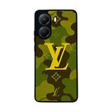 BG AKSESUAR Xiaomi Poco X7 Pro Uyumlu Kılıf, LouisVuitton Tasarım, Mat Siyah, Yumuşak Silikon, Şok Emici